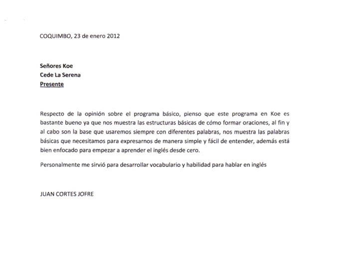 Que Es Una Carta De Opinion Ejemplos - Compartir Ejemplos